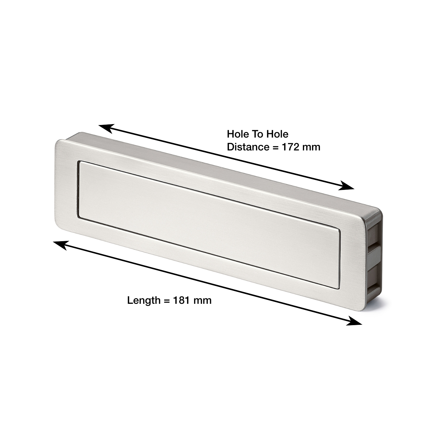 Hettich TouchIn Zinc Stainless Steel Look Handle Handlesfor99