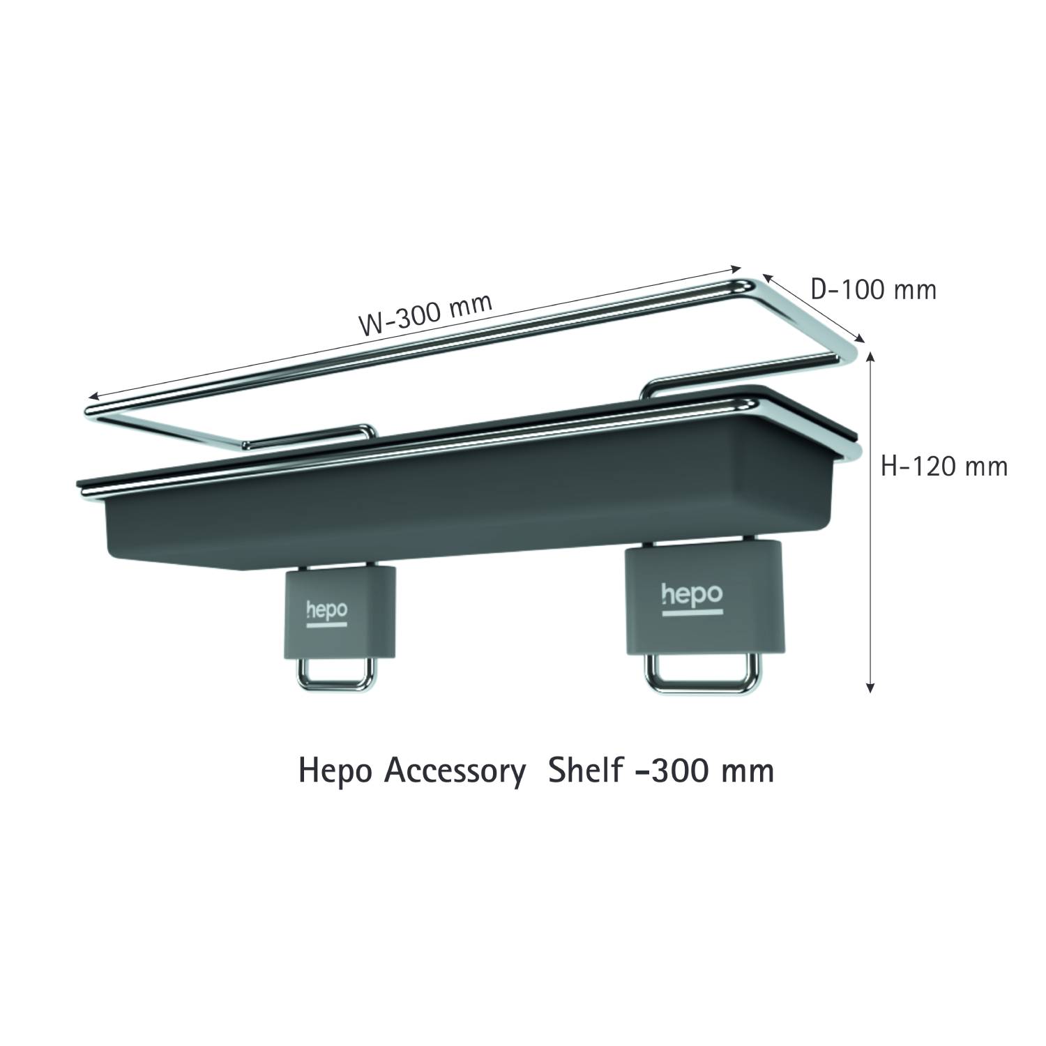 Hepo Stainless Steel 300 mm Accessory Shelf