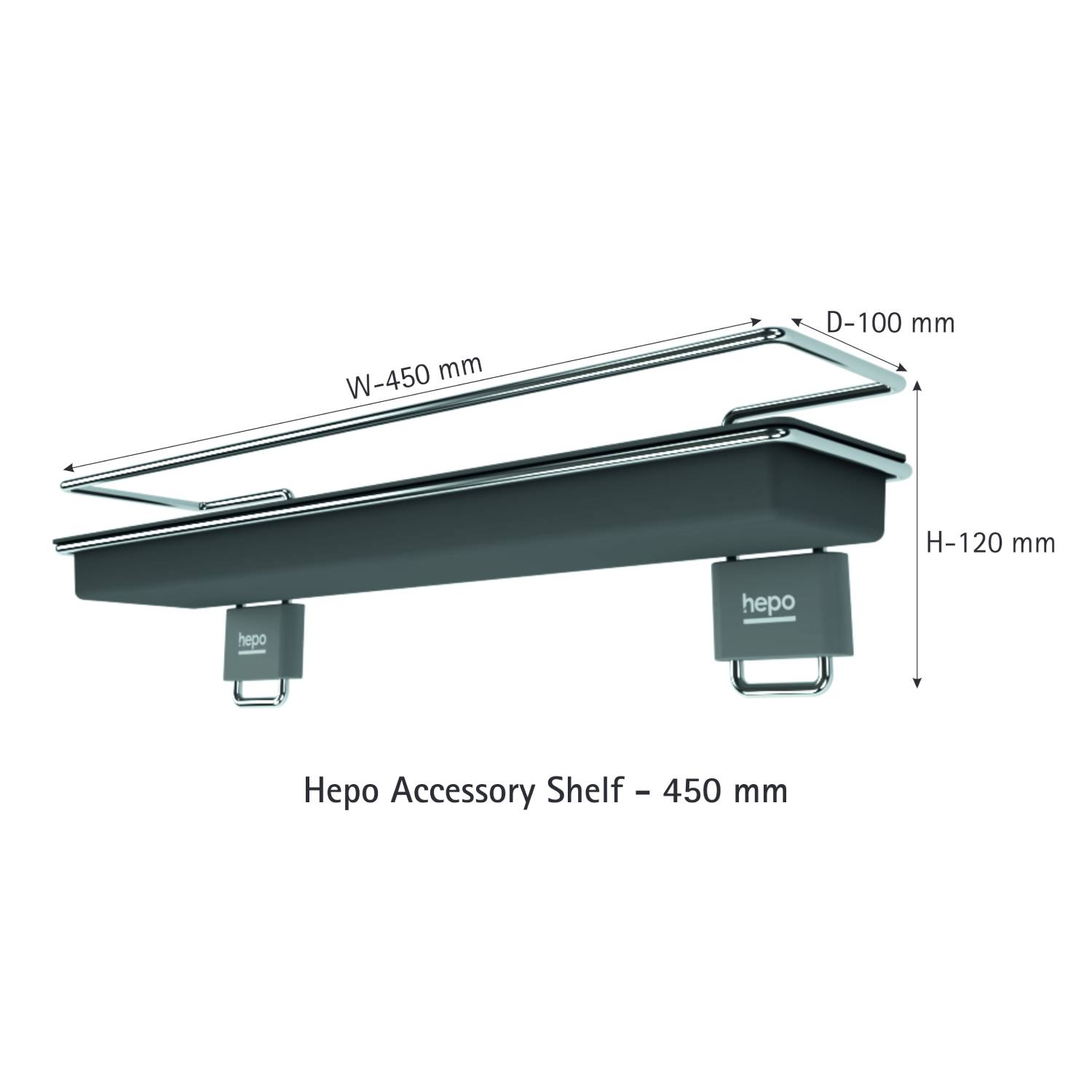 Hepo Stainless Steel 450 mm Accessory Shelf